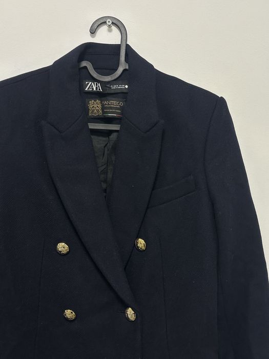 Palton Zara Manteco, lana alpaca