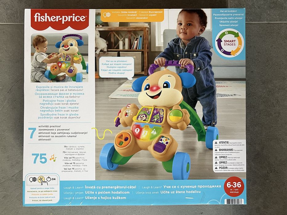Проходилка/уокър Fisher Price Laugh & Learn - Кученце