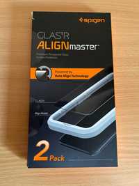 2 Folii sticla NOI Spigen GLASTR Alignmaster iPhone 11 Pro Max