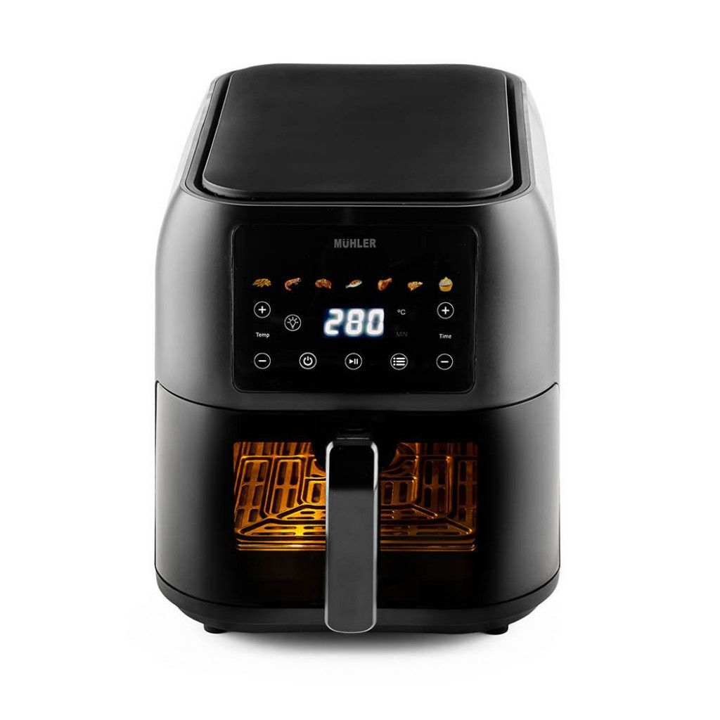 Фритюрник с горещ въздух Muhler MFX-815, 1700W, 8L с подарък книга с 6