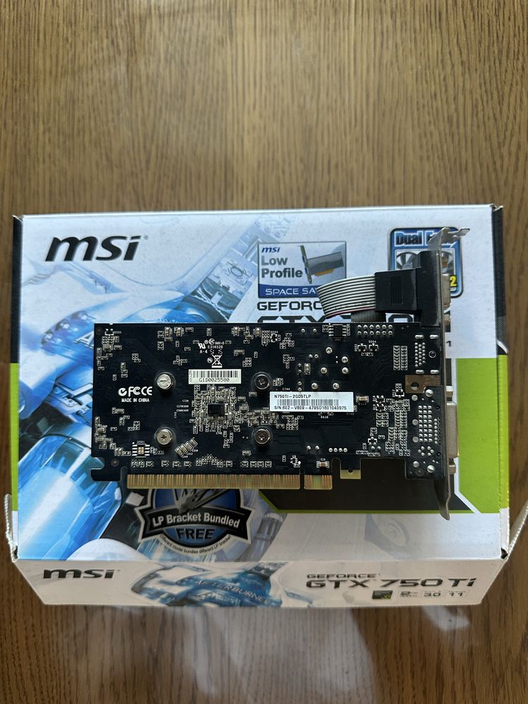 Продам видеокарта MSI GTX 750 TI 2gb