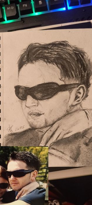 Portret personalizat (profesional) din cărbune