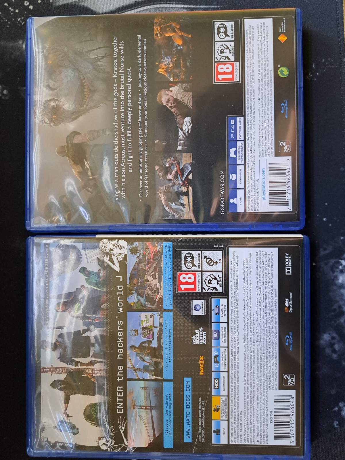 Игри за ps 4 watch dogs 2 и god of war