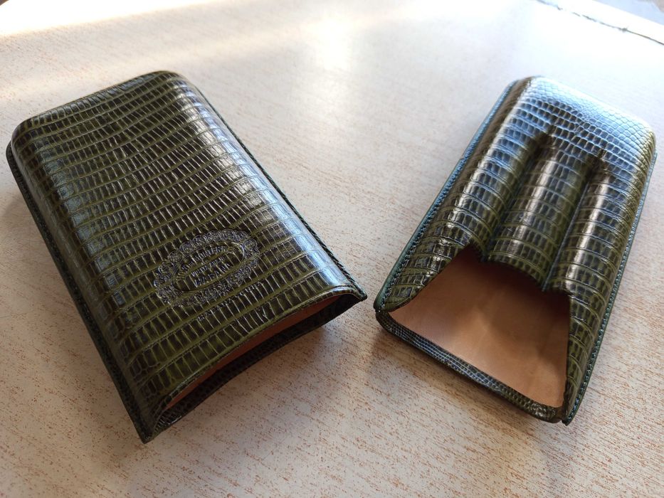 Калъф за пури естествена кожа