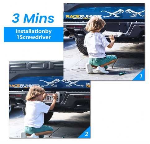 AUTO-VOX комплект соларна камера за заден ход с монитор