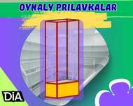 Oynaly prilavkalar, Акция,  savdo uskunalari vitrinalar stellajlar