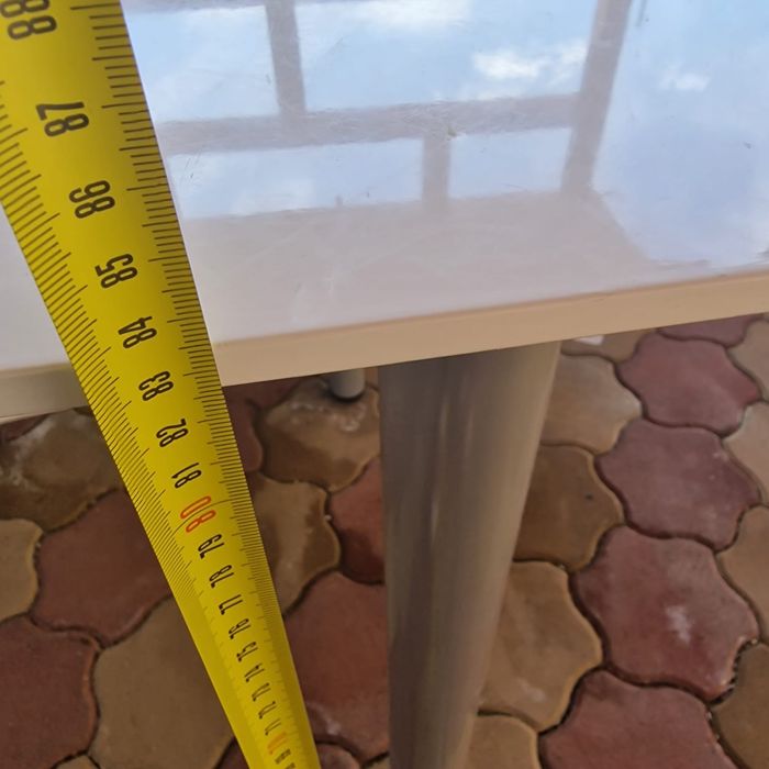 Masa cu blat mdf înfoliat cu picioare noi inox