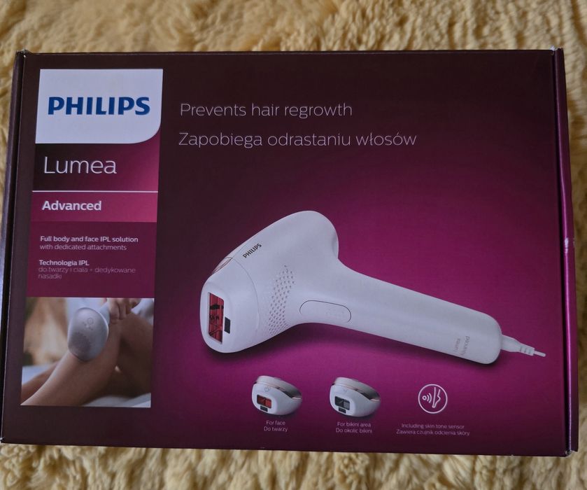 Epilator IPL Philips Lumea SC1998/00, 250.000 impulsuri, Senzor nuanta
