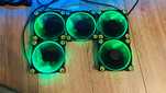 5x  Thermaltake RGB TT-1225 a1225l12s ventilatoare fan 120mm ca NOI