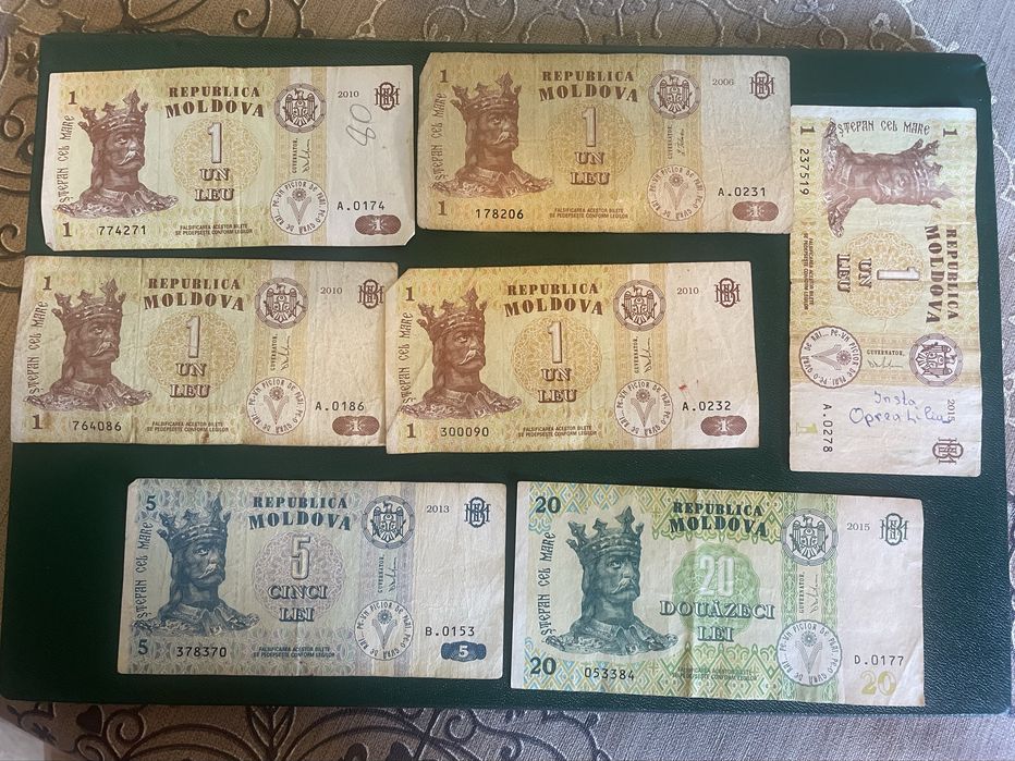 Bancnote moldovenești vechi