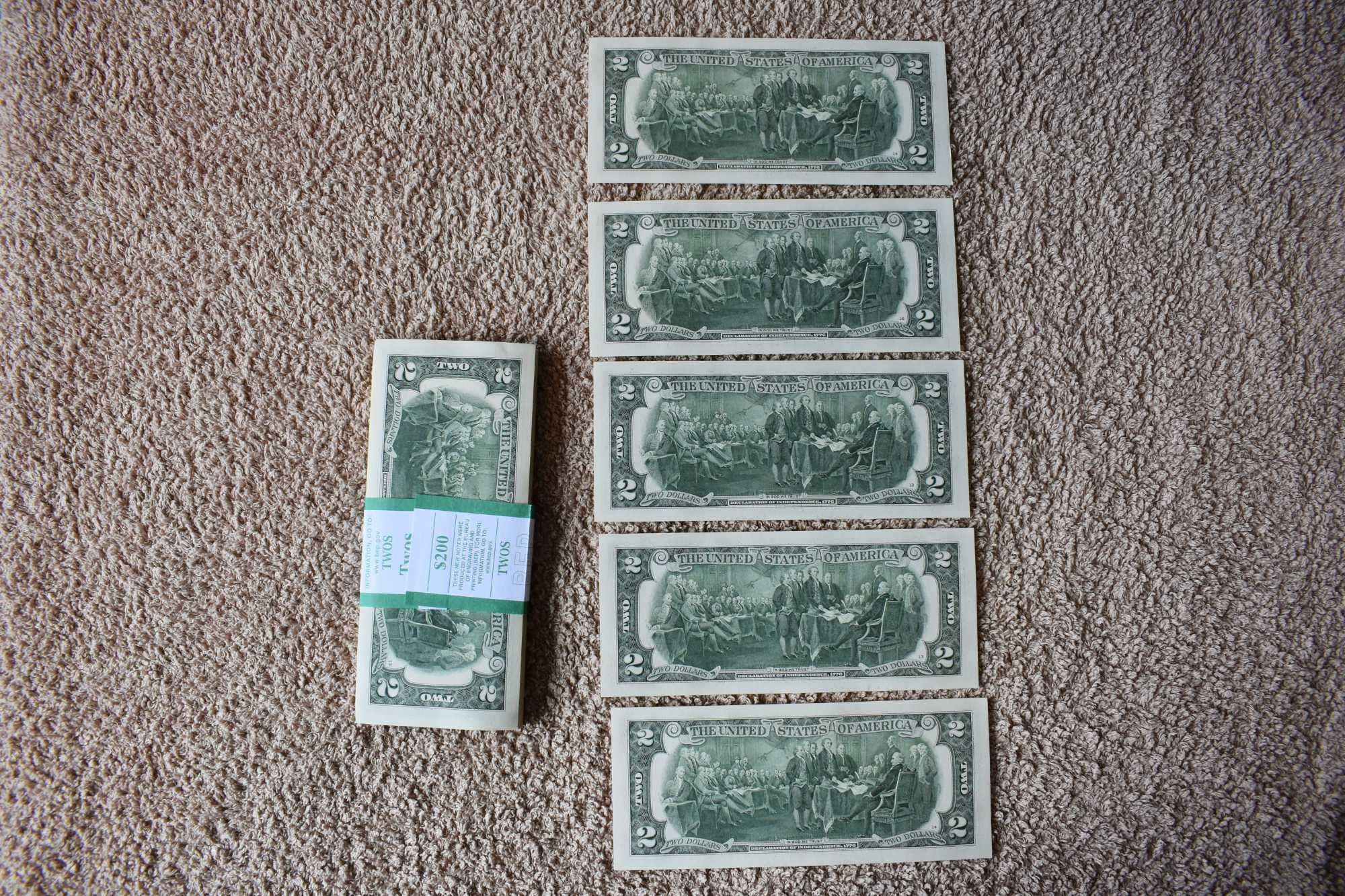 Продавам Чисто Нови Долари - Банкноти от един и два долара