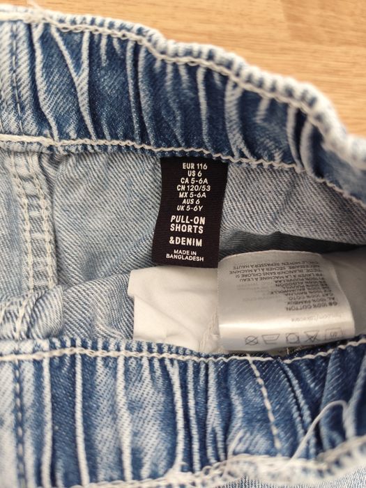 Blugi scurți hm mărime 5/7 ani
