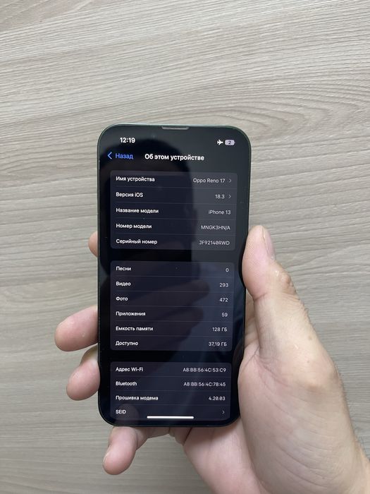 Айфон 13 память 128гб