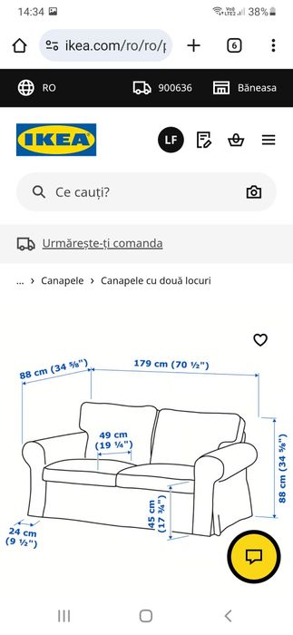 Set canapele 3 si 2 locuri