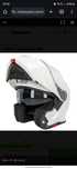 Casca moto modulara NOUĂ, model 130R Itami V2 Alb Luciu, marimea M