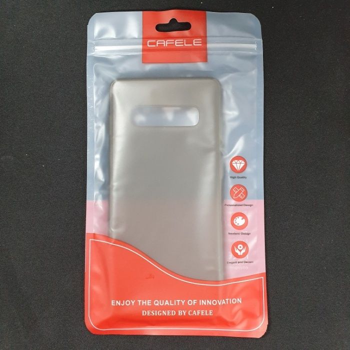 Cafele Husa Samsung S10 SLIM gri Mat Transparent