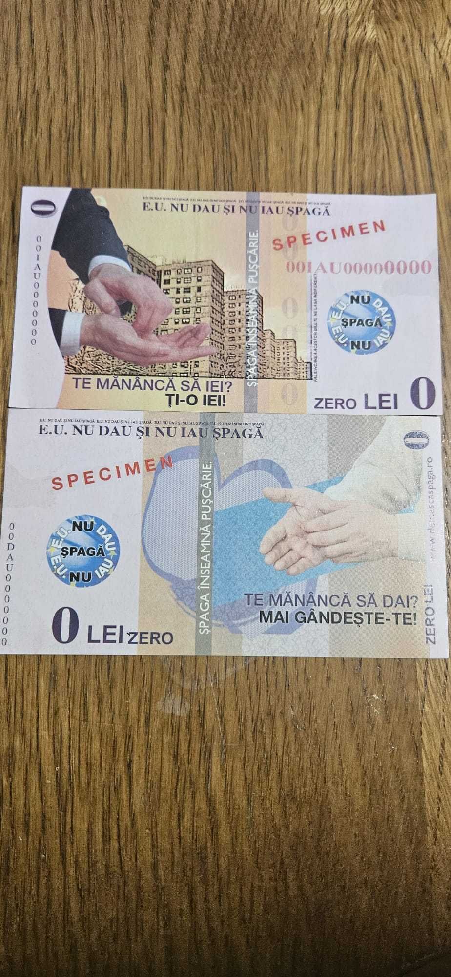 Bancnota 0 lei specimen Te mananca sa daI? Mai gandeste-te.