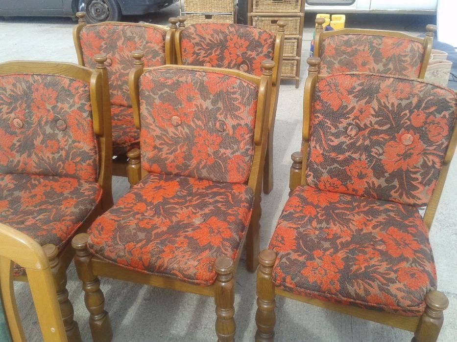 6 Scaune lemn masiv Germania