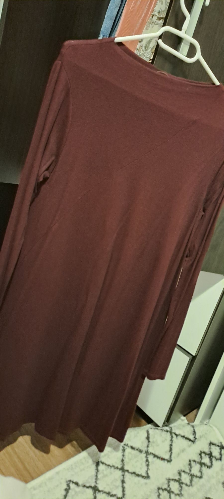 Rochie burgundy largă