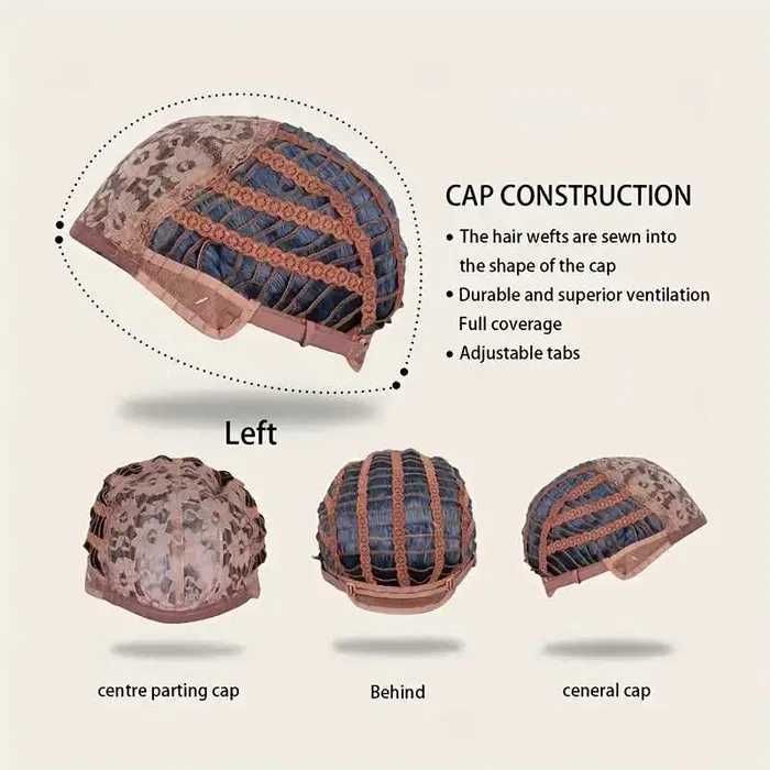 Синя чуплива перука на път