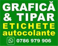 Etichete autocolante. Grafica si tipar orice tiraj.