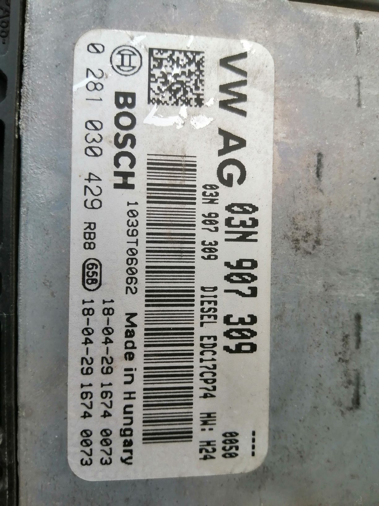 VW Volkswagen Passat 3G B8 ECU motor com Двигател Компютър  Bosch