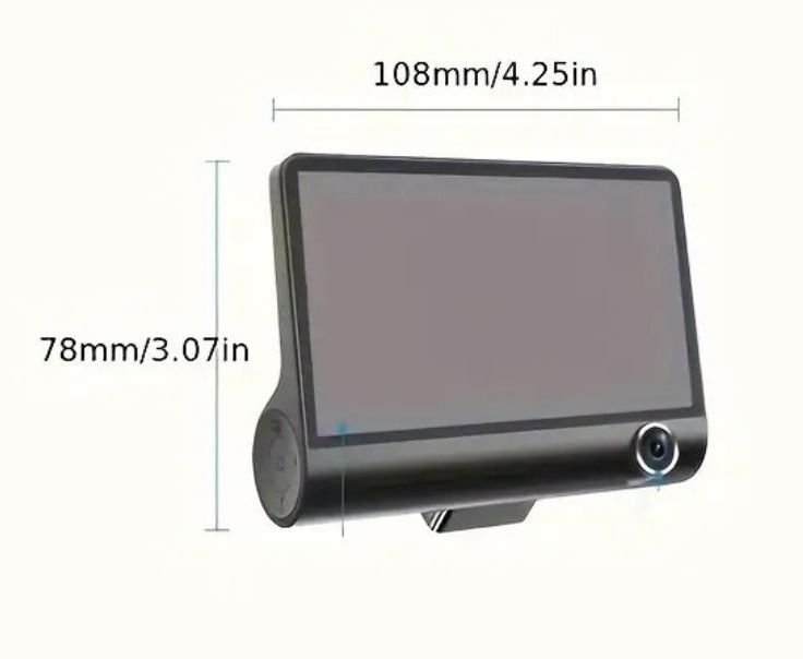 4 инча Dash Cam Видеорегистратор Камера за Кола с 2 лещи + 32GB карта