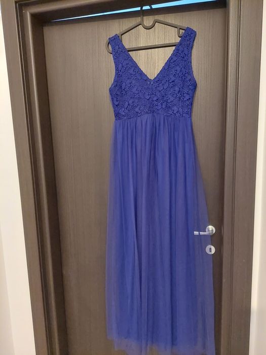 Rochie noua albastra lunga masura 38-40