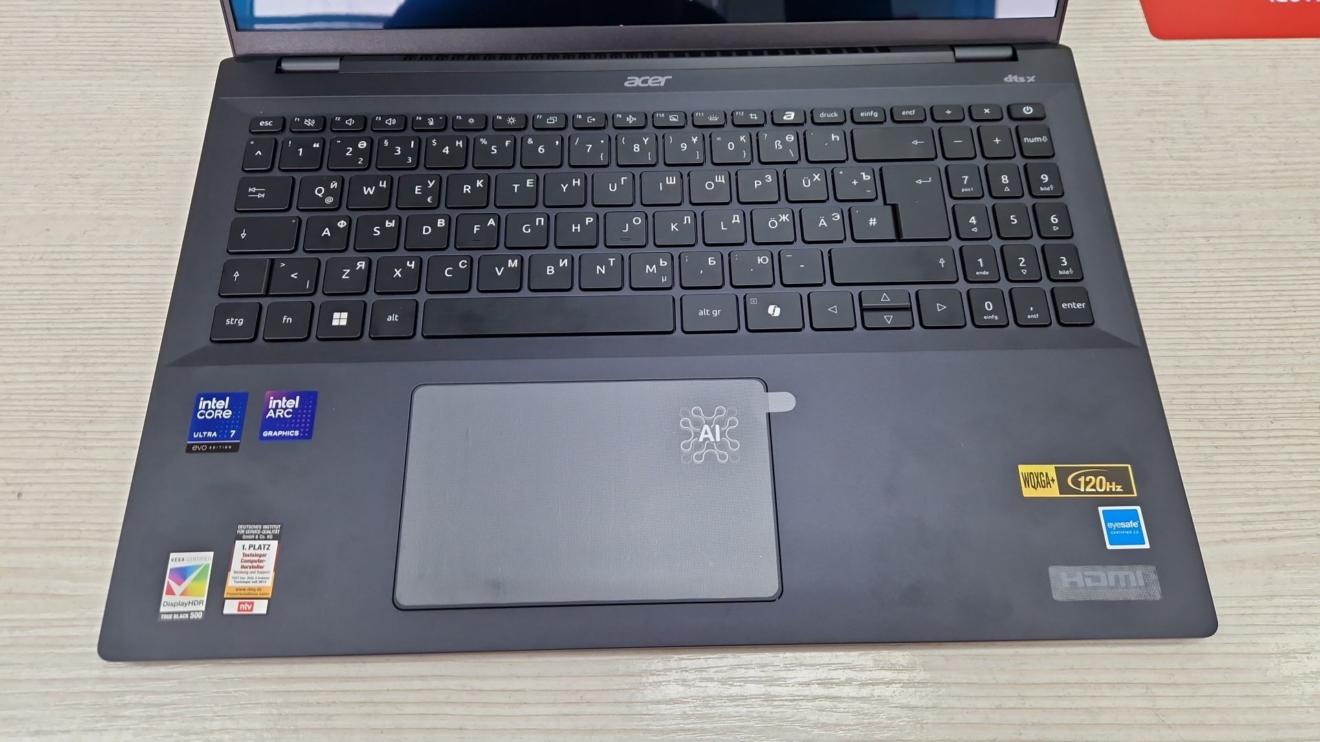 Новые Acer Swift 15 поколения (Core Ultra 7 256V, 16 Gb DDR5, 1 Tb SSD
