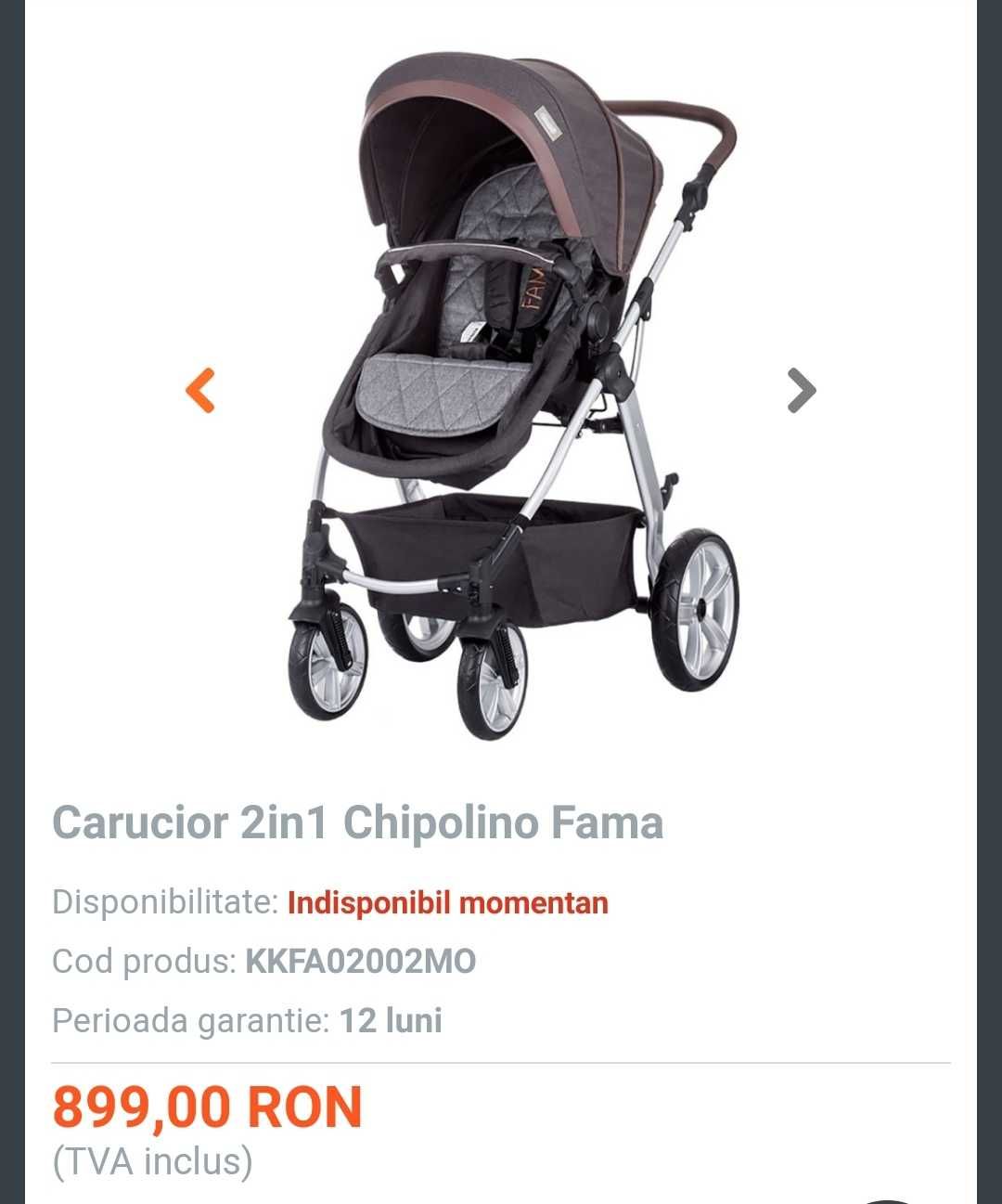 Carucior 2 in 1 Chipolino Fama