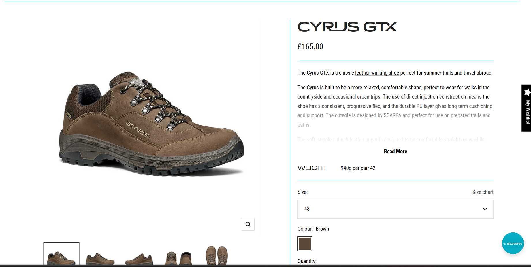 Мъжки обувки Scarpa Cyrus GTX