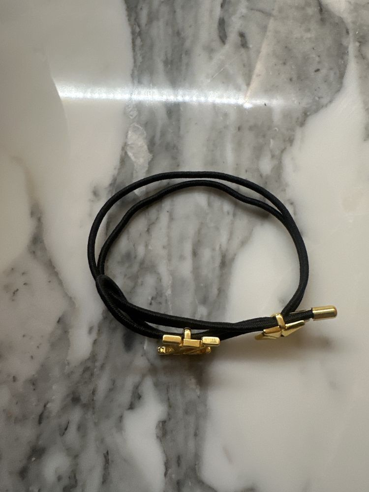 bratara cu elastic si pandative aurii placate cu aur