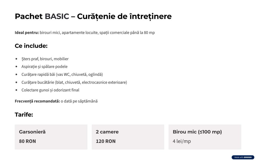 Servicii Curatenie Brașov aparthotel, apartamente, birouri, pensiuni