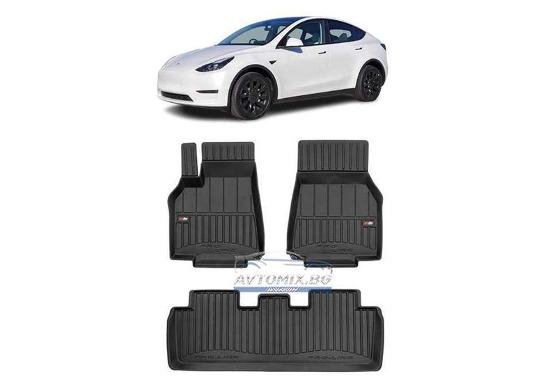 Гумени стелки за Tesla Model Y след 2019 г., ProLine 3D