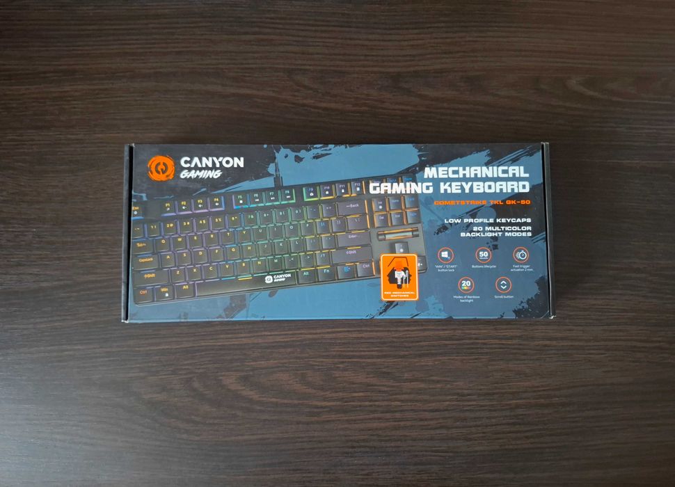 Игровая клавиатура Canyon Cometstrike TKL GK-50