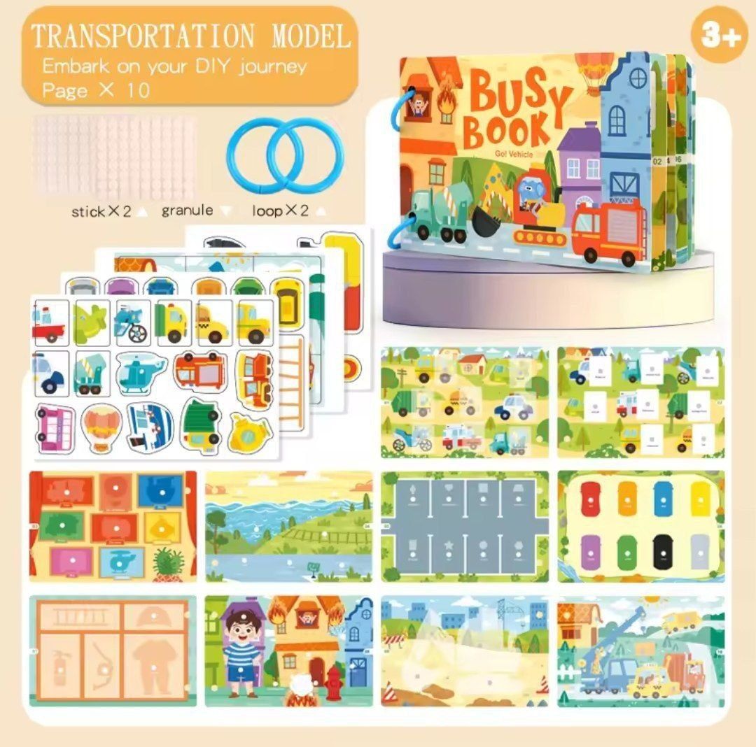Mini busy book bolalar uchun
