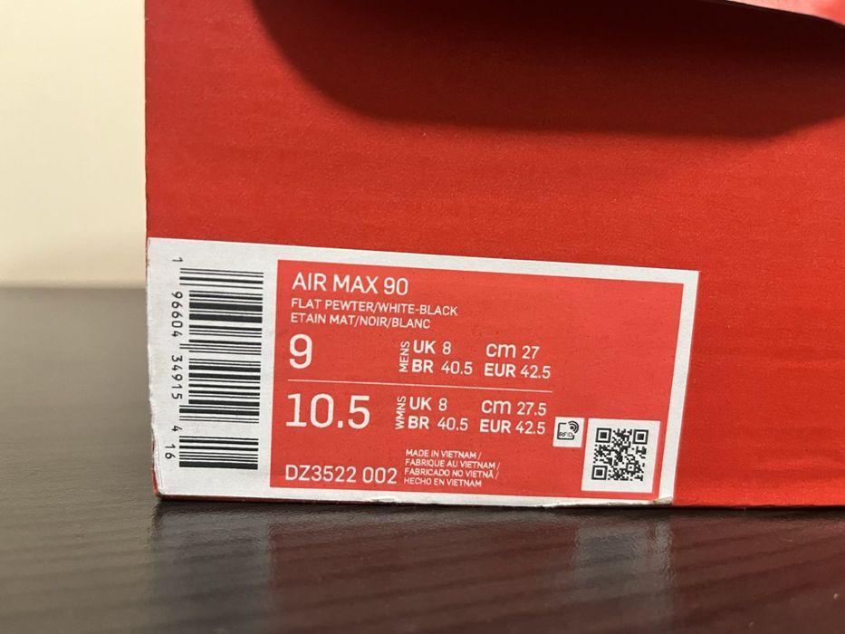 Оригинални маратонки Nike air max 90 - чисто нови, номер 42,5