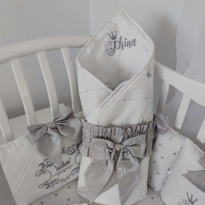 Бебешки спален комплект с обиколник за кошара 60/120 + подарък