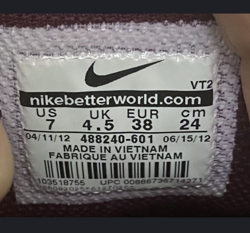 Nike Cortez и Air max 38 номер