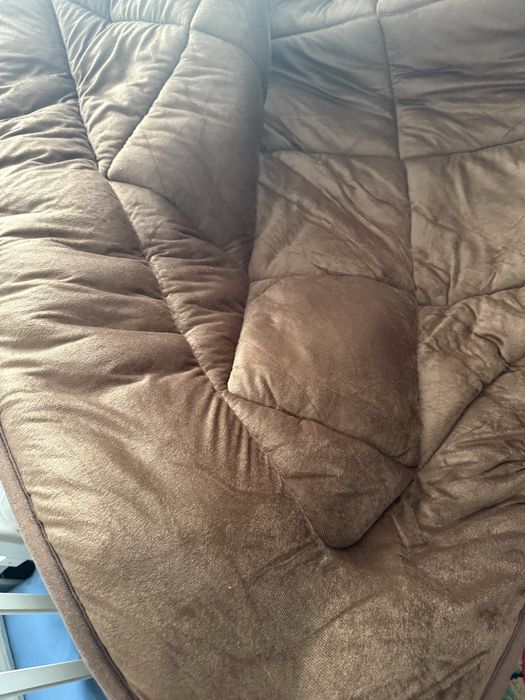 Кўрпа холлофайбер усти велюр