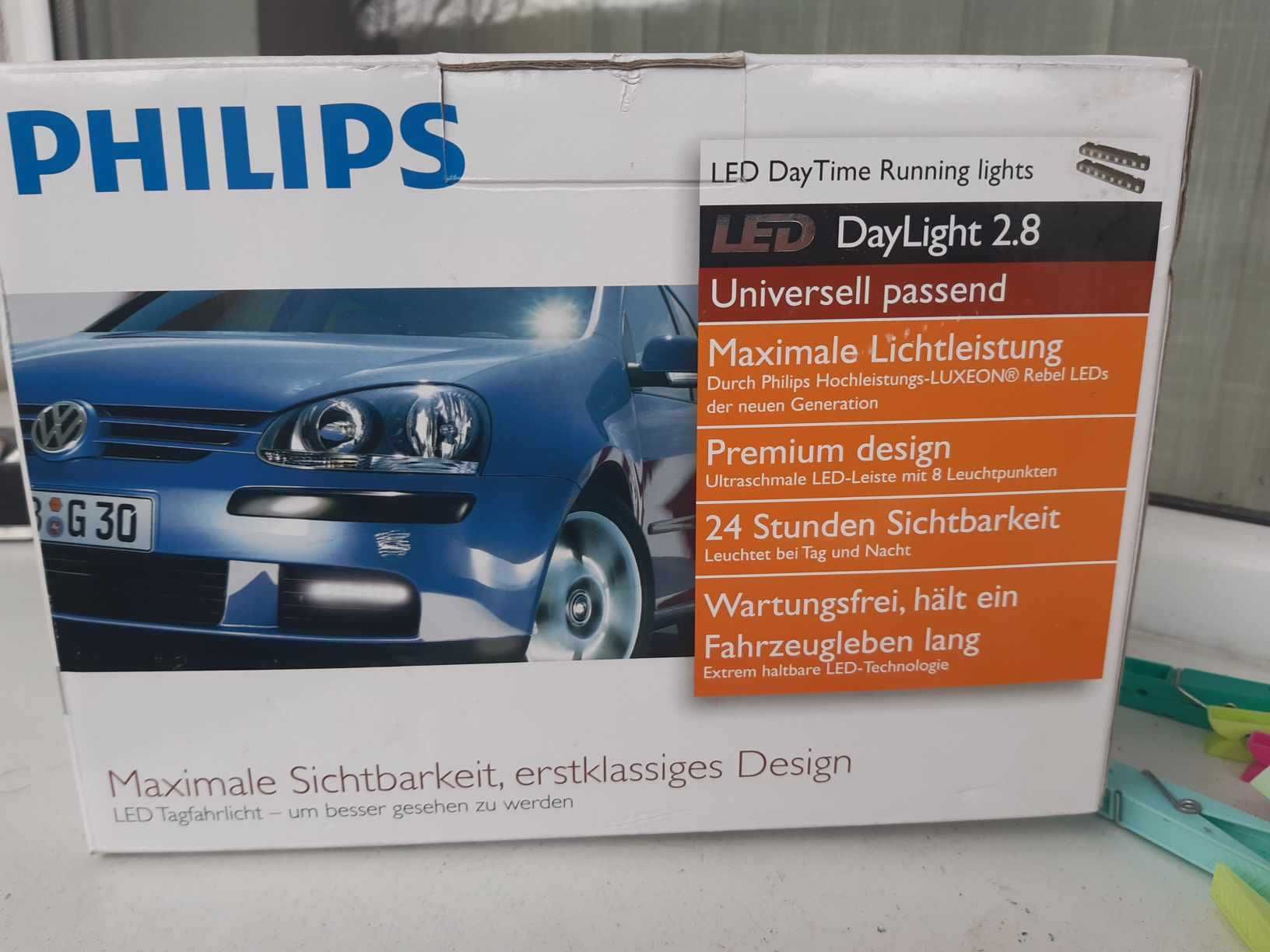Philips Universal DayLight 2.8 LED Daytime Running Light 6000K *NOU*