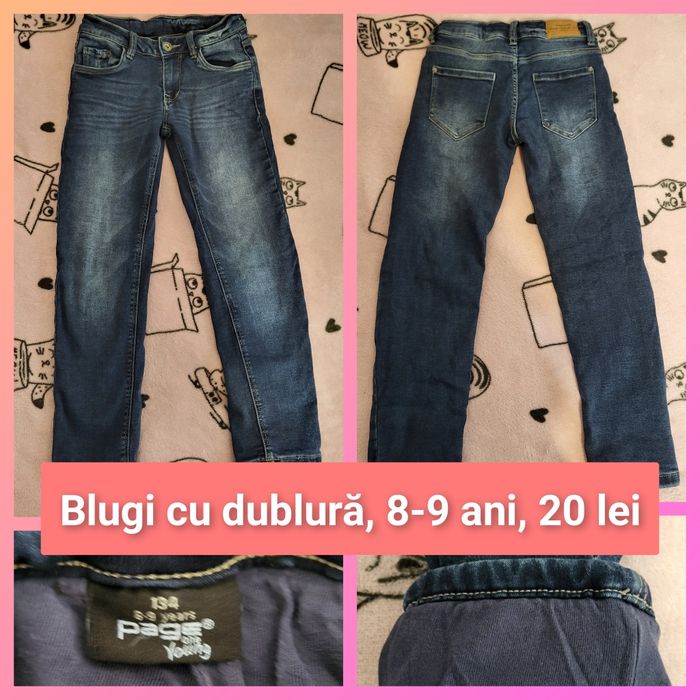 Blugi dublați copii 8-9 ani
