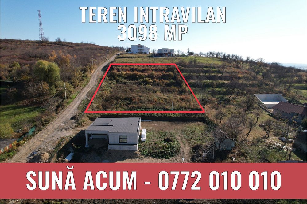 OFERTĂ! Teren intravilan str. Sofiei - 3.098 mp, UTILITĂȚI ȘI PANORAMĂ