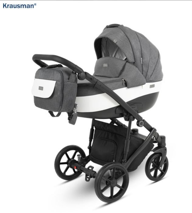 Carucior 3 in 1 Owo Plus Dark Grey - Krausman - Testat ADAC