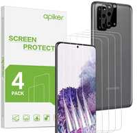 apiker Pachet de 4 Protectoare de ecran TPU pentru Samsung Galaxy S20,