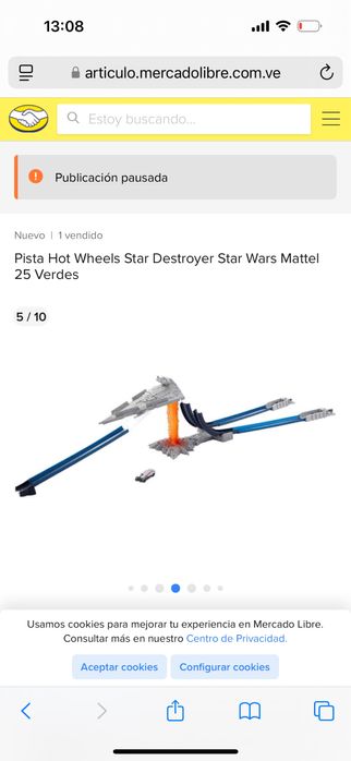 Pista Hot Wheels Star Destroyer Star Wars Mattel