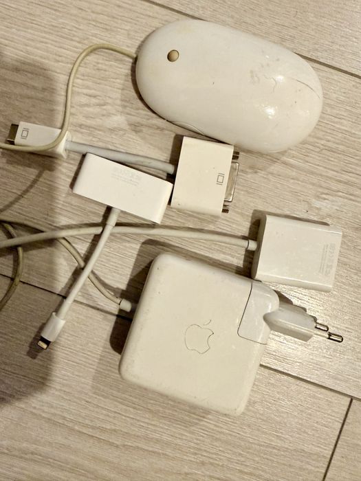 Set Apple Original – 3 Adaptoare + Mouse USB – Stare Excelentă