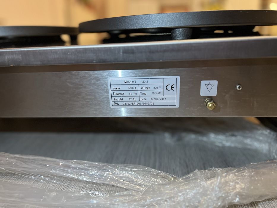 Crepier electric dublu BRAVA profesional