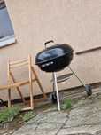 Grătar Gril Weber terasa gradina lemn cărbune folosit putin