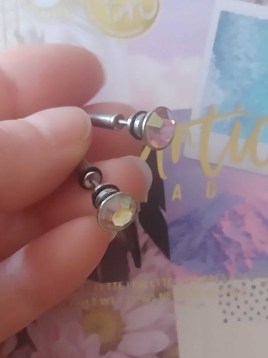 Обеци имитация на флеш